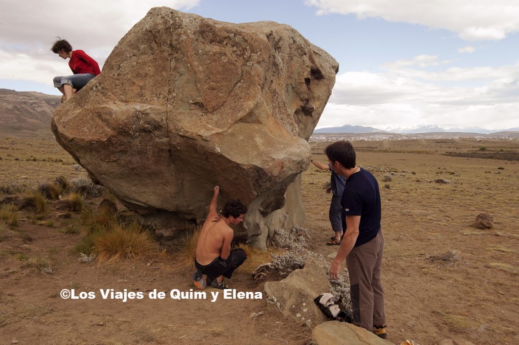Boulder en El Calafate