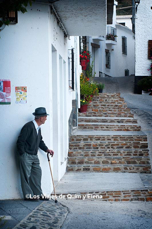 Anciano en Trevelez en la Alpujarra