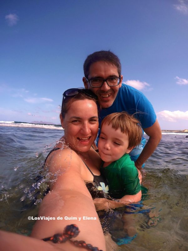 Elena, Éric y Quim en Cabo Verde