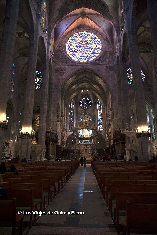 Interior de la Catedral de Mallorca