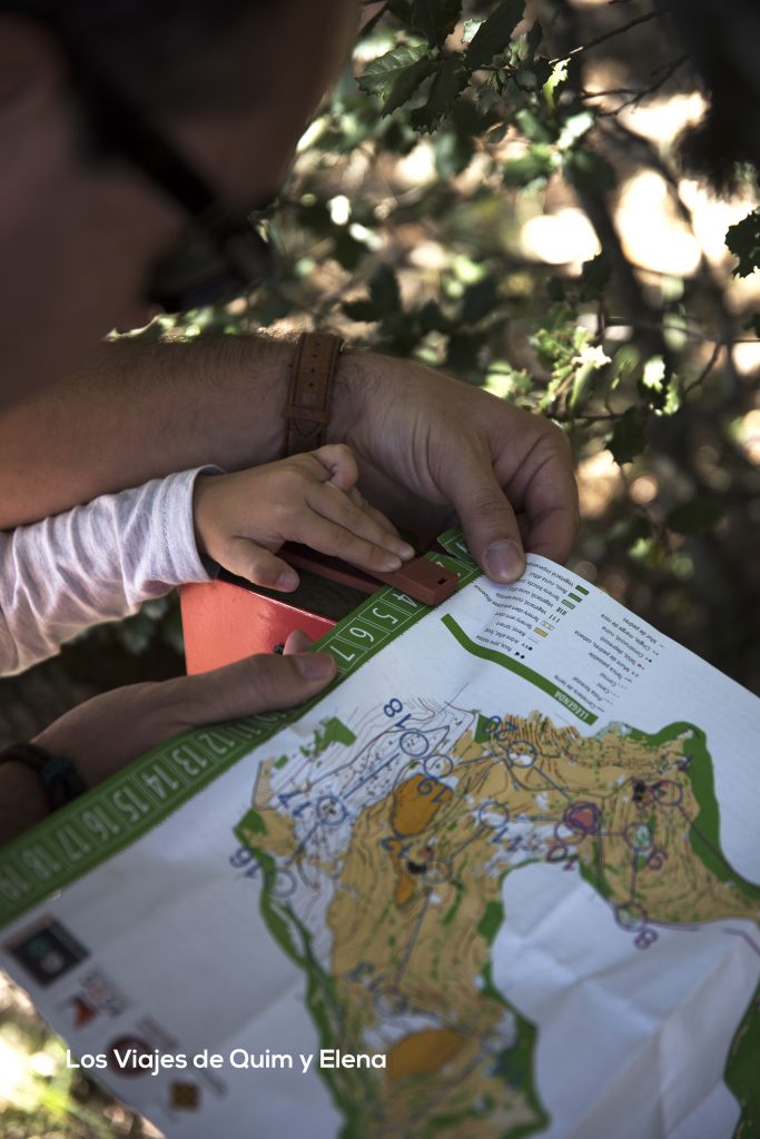 Hay que marcar el mapa de deporte de orientación