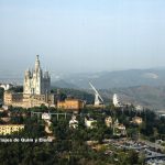 La montaña de Montjuic desde la Torre de Collserola