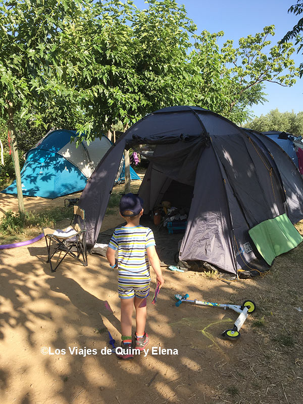 Instalados en el Ecocamping, campings con niños
