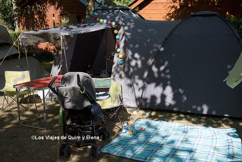 La tienda en el Camping Verneda