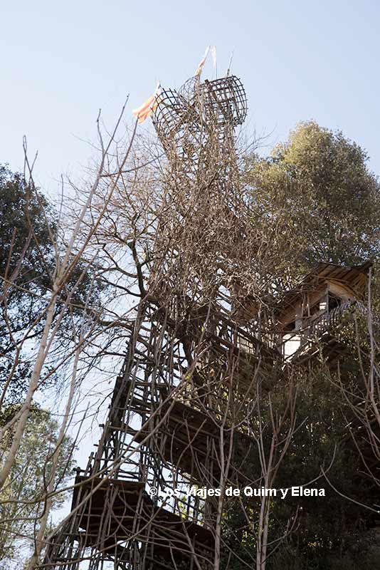 Torres de madera en las Cabañas de Argelaguer