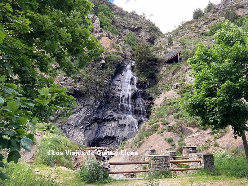 Cascada de les Moles en Canillo en Andorra