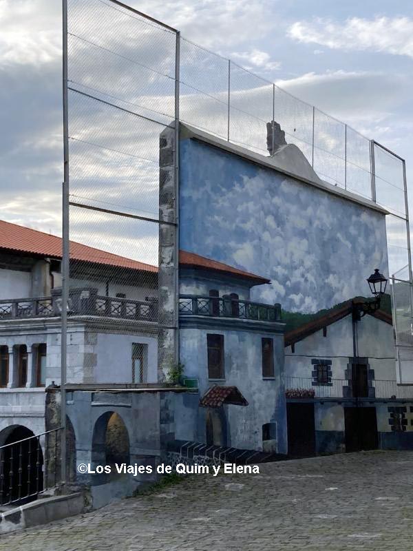 Mural del muro de frontón