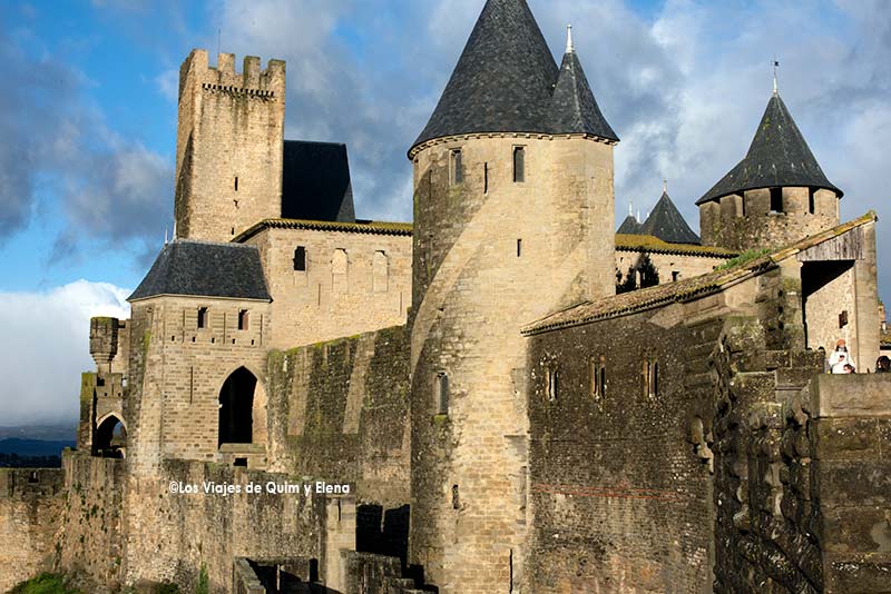 La muralla de La Ciudadela de Carcassonne