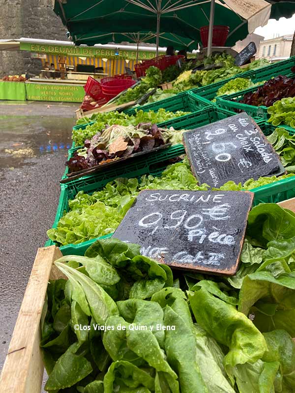 Mercado en Carcassonne
