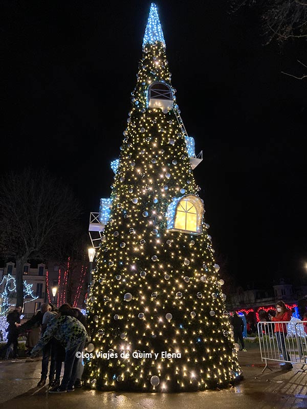 Árbol de Navidad en la Plaza Gambetta