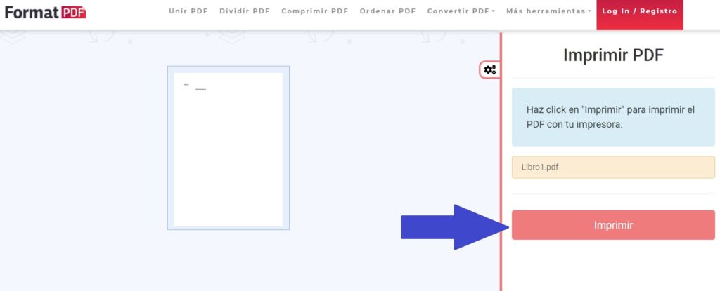 Imprime online tus PDF