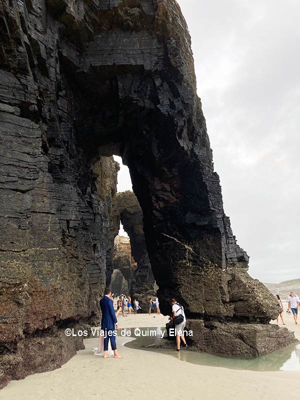 Una de las zonas más famosas de la playa de ribadeo