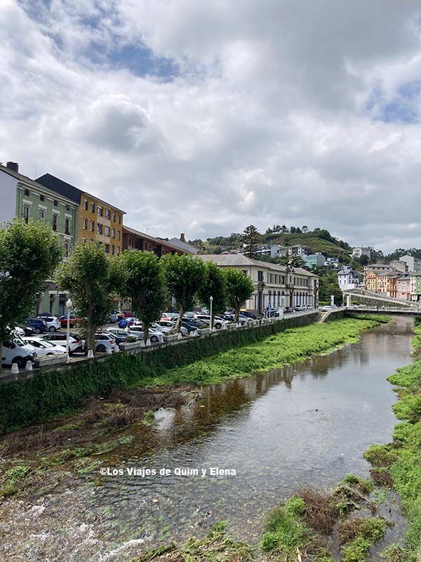 Río Negro a su paso por Luarca