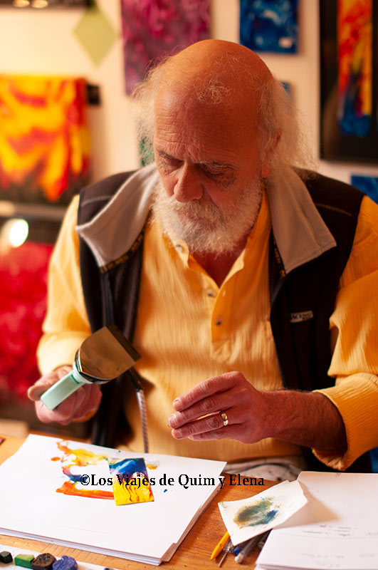 Un artesano en Vilafranca de Conflent