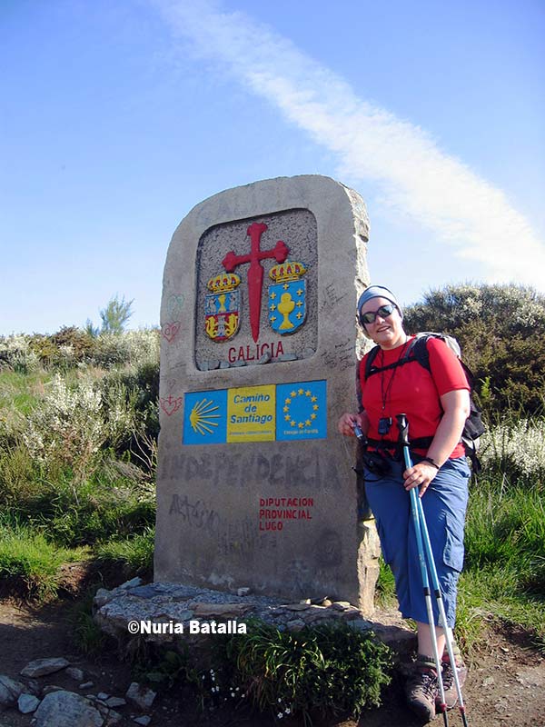 Elena en Galicia realizando el Camino de Santigao