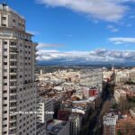 Panorámica con la Torre Madrid en primer plano