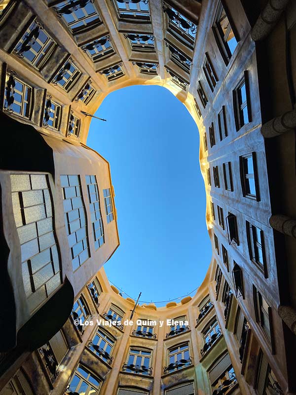 Patio de las mariposas de la Pedrera, Casa Milá