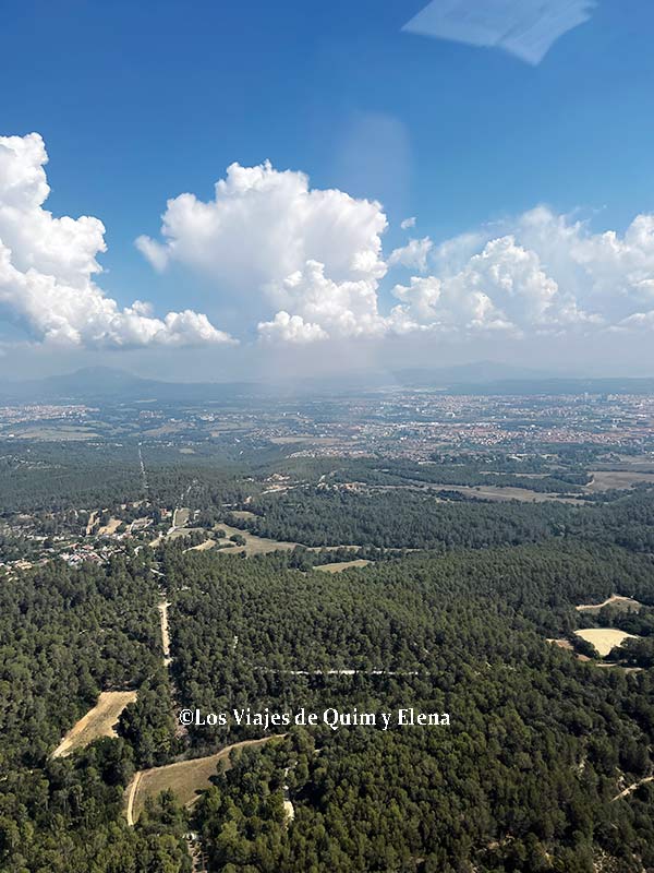 De ruta en helicóptero hacia Barcelona