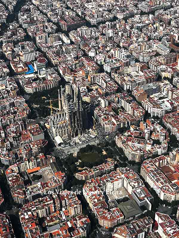 La Sagrada Familia desde el Helicóptero
