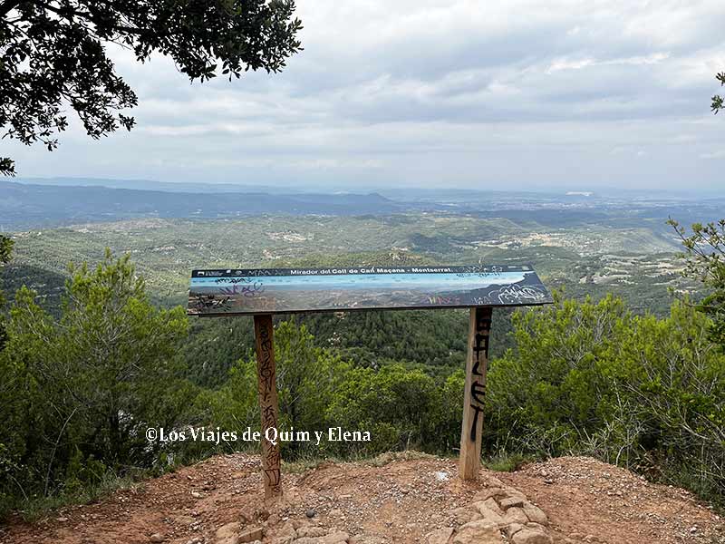 Mirador de Can Maçana en Montserrat