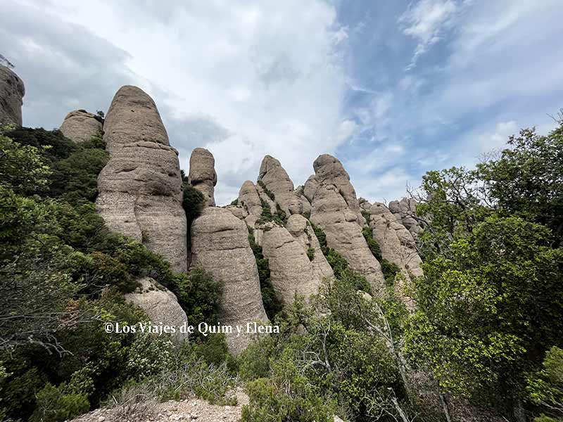 Panorámica de Montserrat en la ruta circular por Agulles