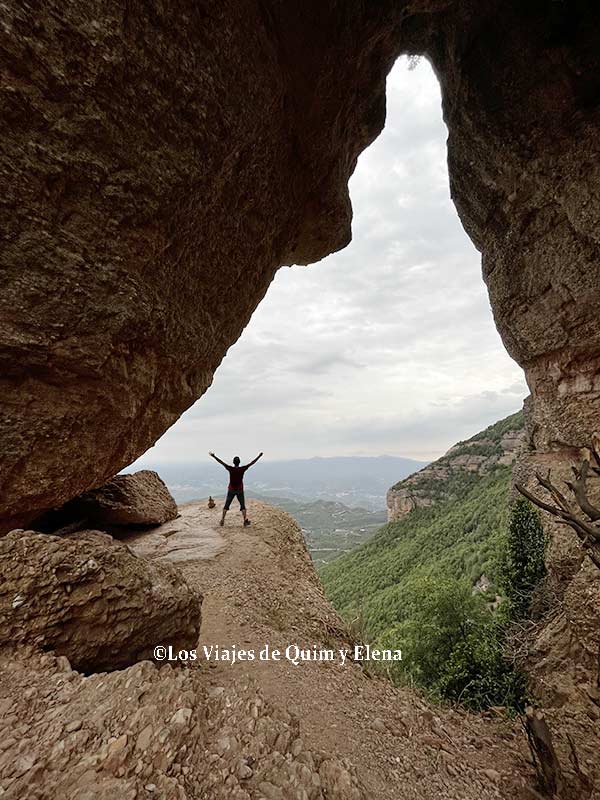 Quim en la Roca Foradada de Montserrat