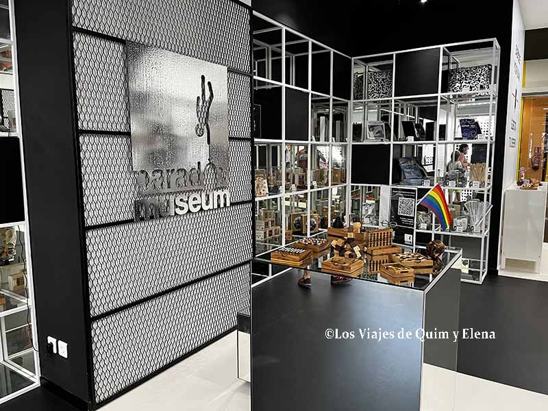 La tienda del Paradox Museum antes de salir