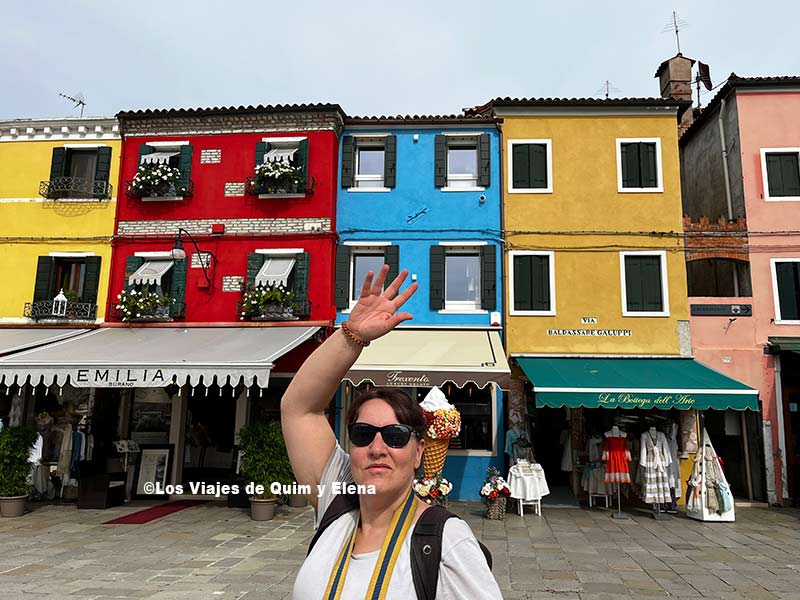 Elena en Burano