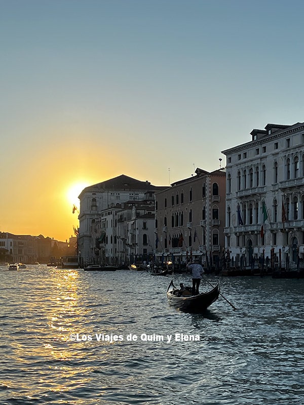 Atardecer en el Gran Canal, en qué ver en Venecia
