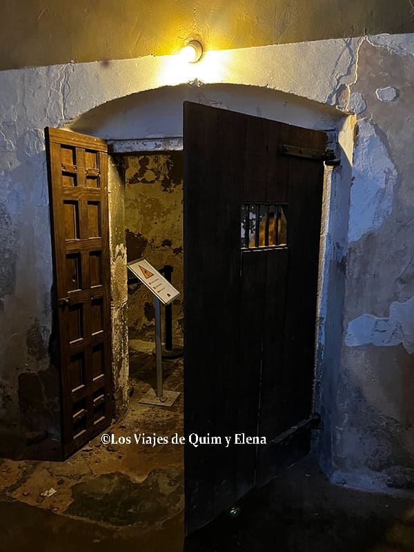 Zona de las celdas del Castillo