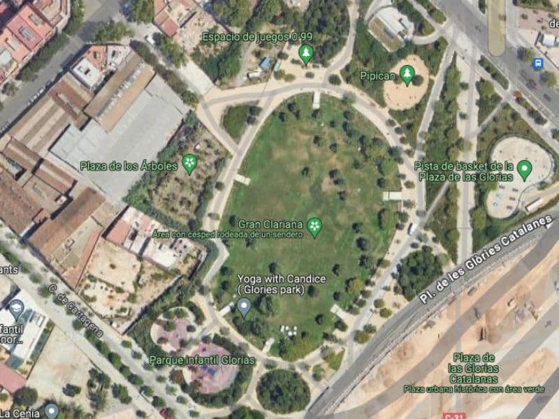 Plaza de les Glòries en la actualidad