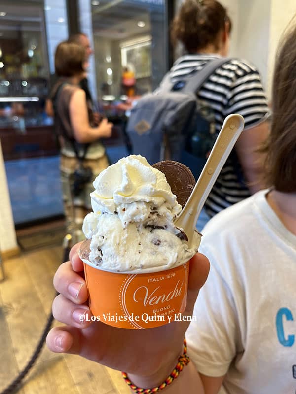 Los helados no pueden faltar si visitas Italia