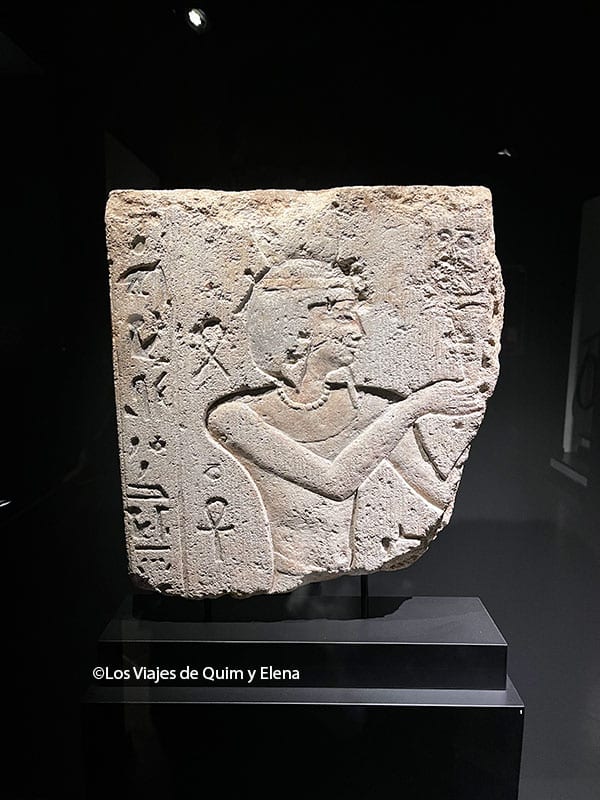 Cabeza del Faraón Ramses II en el Museo Egipcio de Barcelona