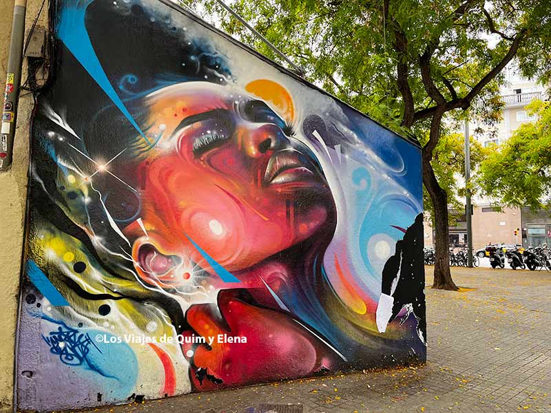Arte urbano en la Avenida del Paralel