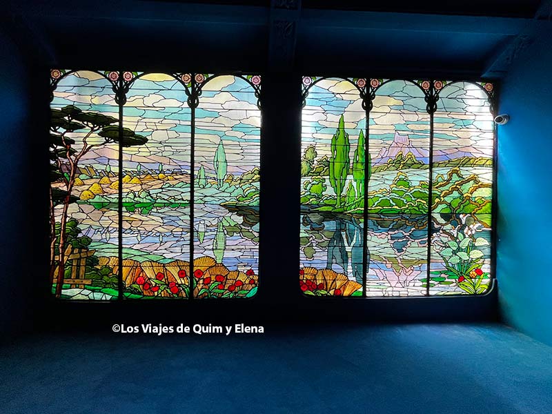 Vidriera de la Casa Garriga Nogués
