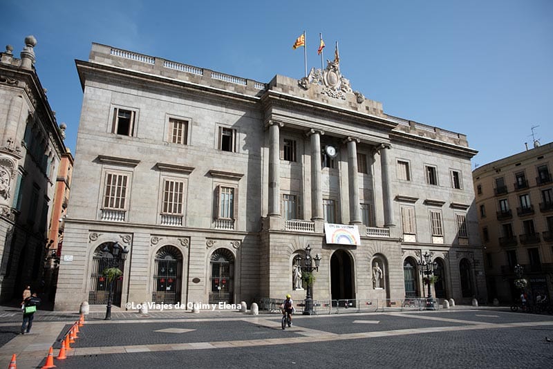 Ayuntamiento de Barcelona en la Plaza de Sant Jaume