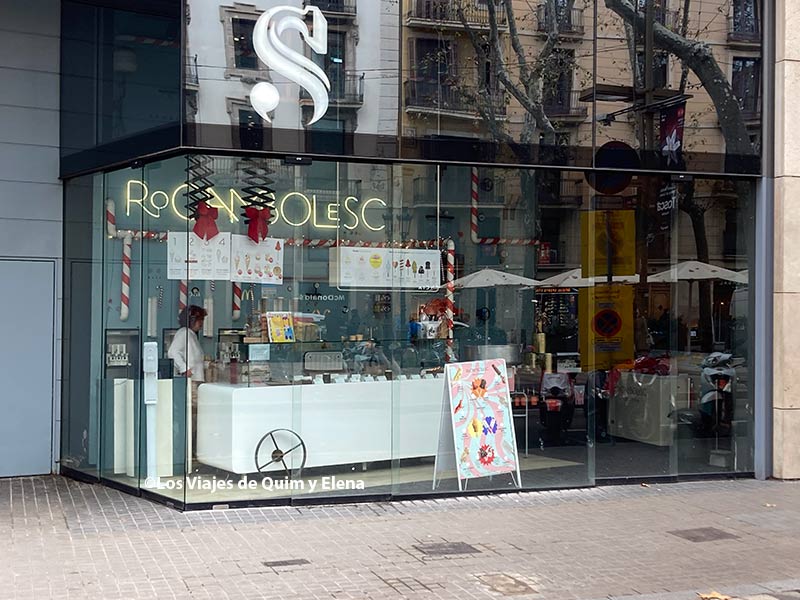 Rocambolesc en la Rambla de Barcelona