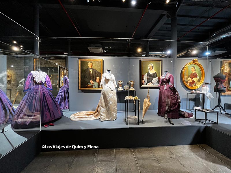 Zona de exposición del Victoria Museum de Barcelona