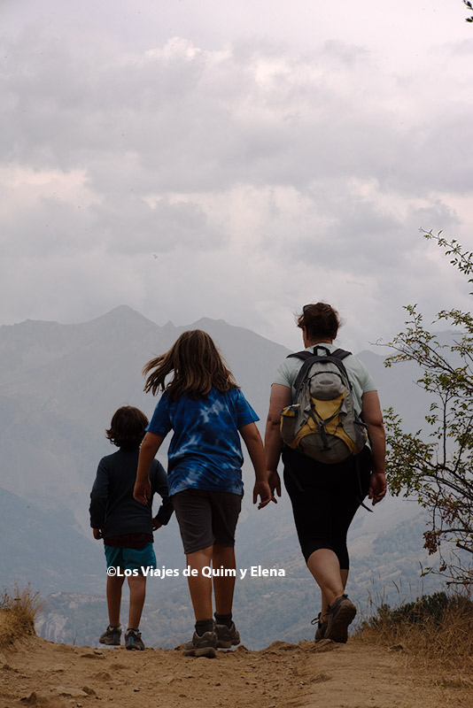 Durante la excursión en los Pirineos
