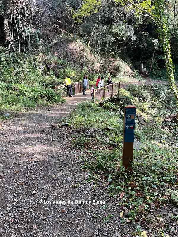 Durante el recorrido en el Sot de l'Infern