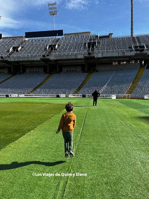 Álex En la visita al Estadi Olímpic