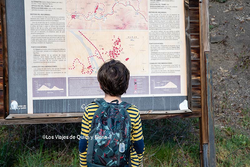Álex en la Ruta de las Minas en Sabero